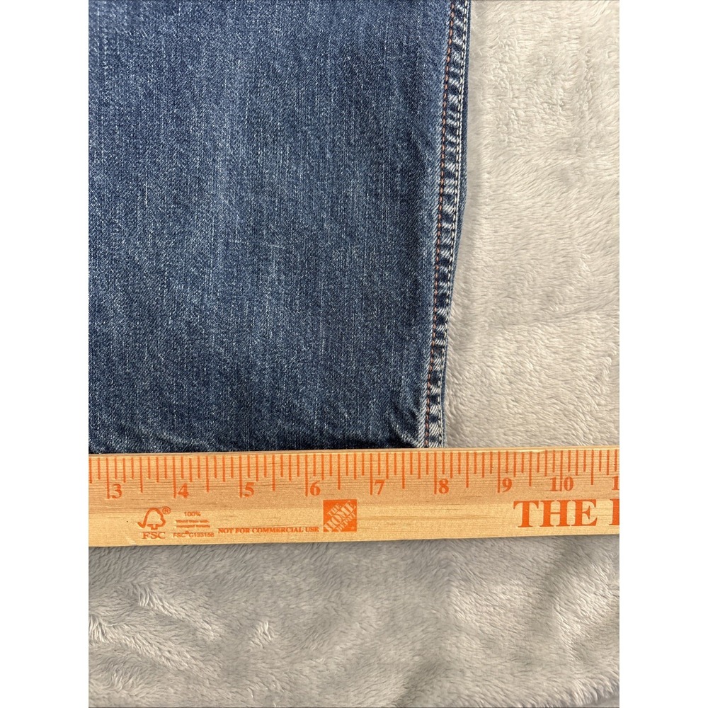 Diesel Viker Jeans Mens 34x32 Blue Straight Distressed Button Fly Wash 0806L - Picture 9 of 15
